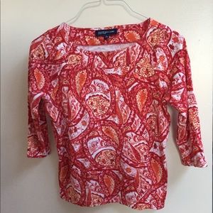Women’s, Jones New York, M, red & orange print